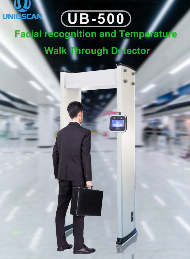 Attenfance управления доступом опознавания высокой точности лицевое и прогулка температуры измеряя через детектор